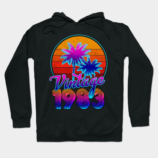 Vintage Classic 1983 Hoodie by franzaled